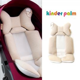 [Kinder Palm] 45% OFF _ S-line Baby Stroller Liner - 100% Organic Cotton Seat Pad, Cushion Pad, 4 seasons, Universal Fit, 3D Air-mesh _ Made in KOREA